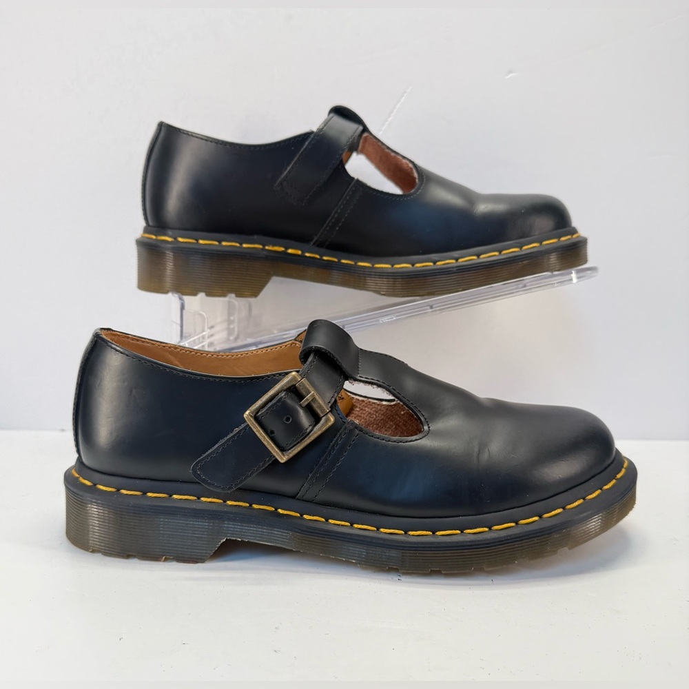 Dr. Martens Black T-Strap Mary Jane Flats - Picture 4 of 14